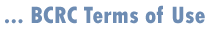 BCRC Terms of Use